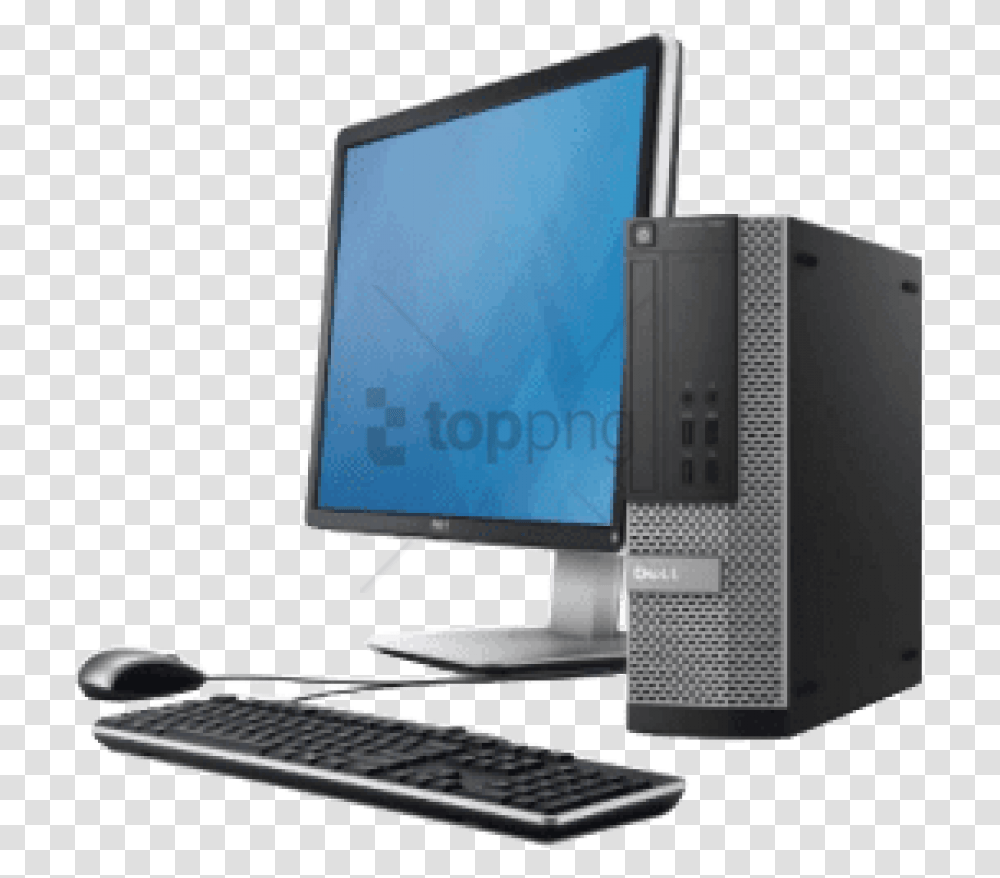 Image With Background Dell Desktop Pc, Computer, Electronics, Computer Keyboard, Computer Hardware Transparent Png