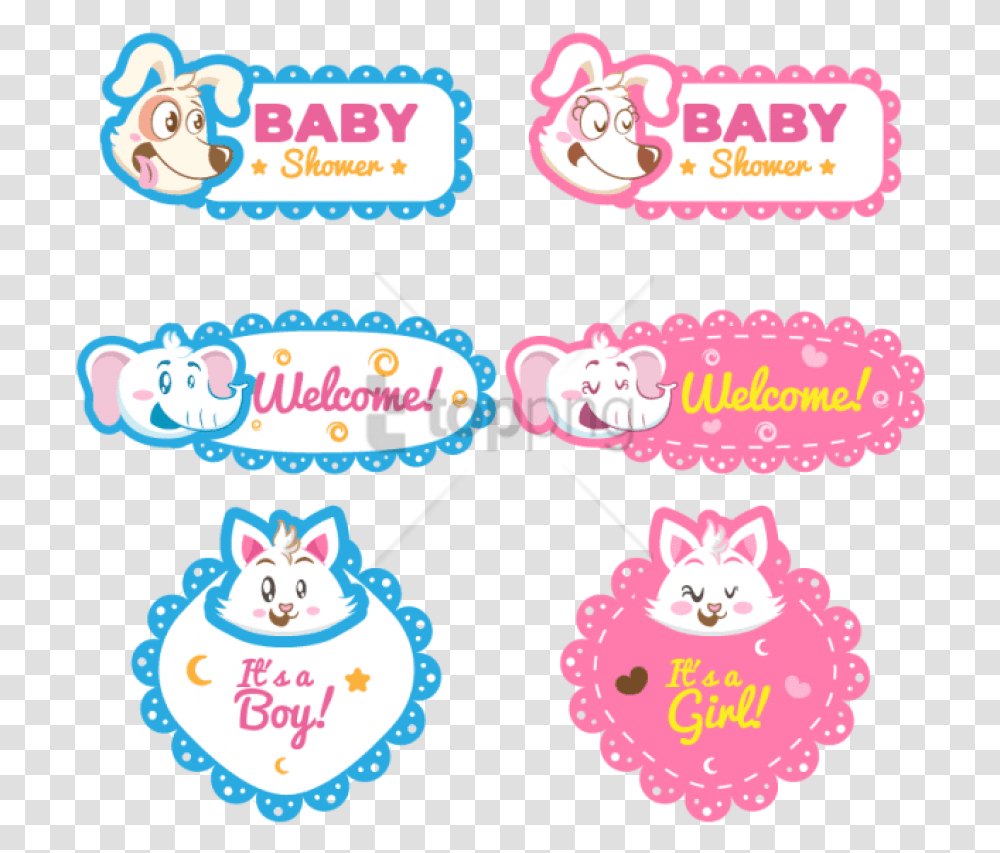 Image With Background For Baby Vector, Label, Sticker, Icing Transparent Png