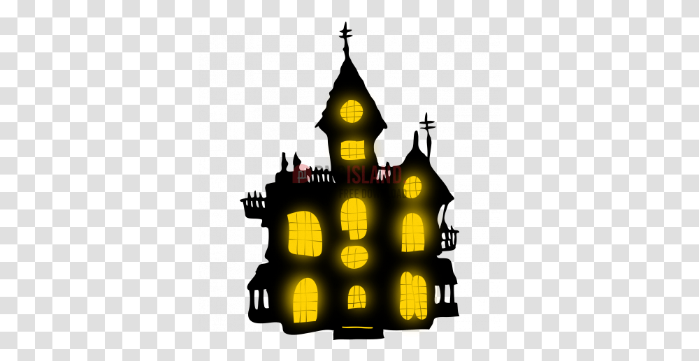 Image With Background Halloween Castle Background, Building, Architecture, Metropolis, City Transparent Png
