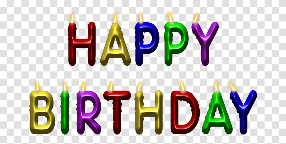 Image With Background Happy Birthday Candles Background, Alphabet, Text, Birthday Cake, Dessert Transparent Png