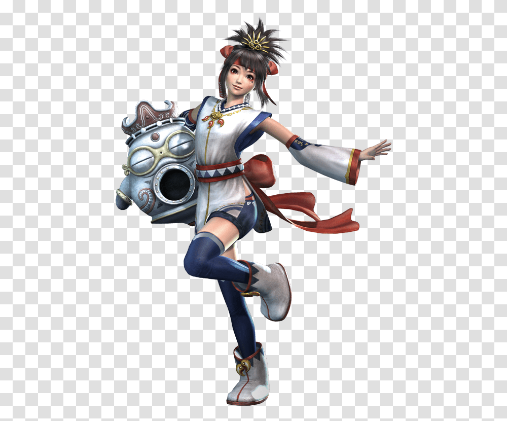 Image With Background Himiko Warriors Orochi, Person, Clothing, Costume, Figurine Transparent Png