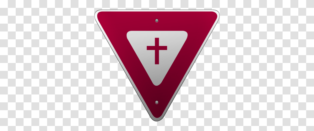 Image Yield Sign Cross Image, Triangle, Road Sign Transparent Png