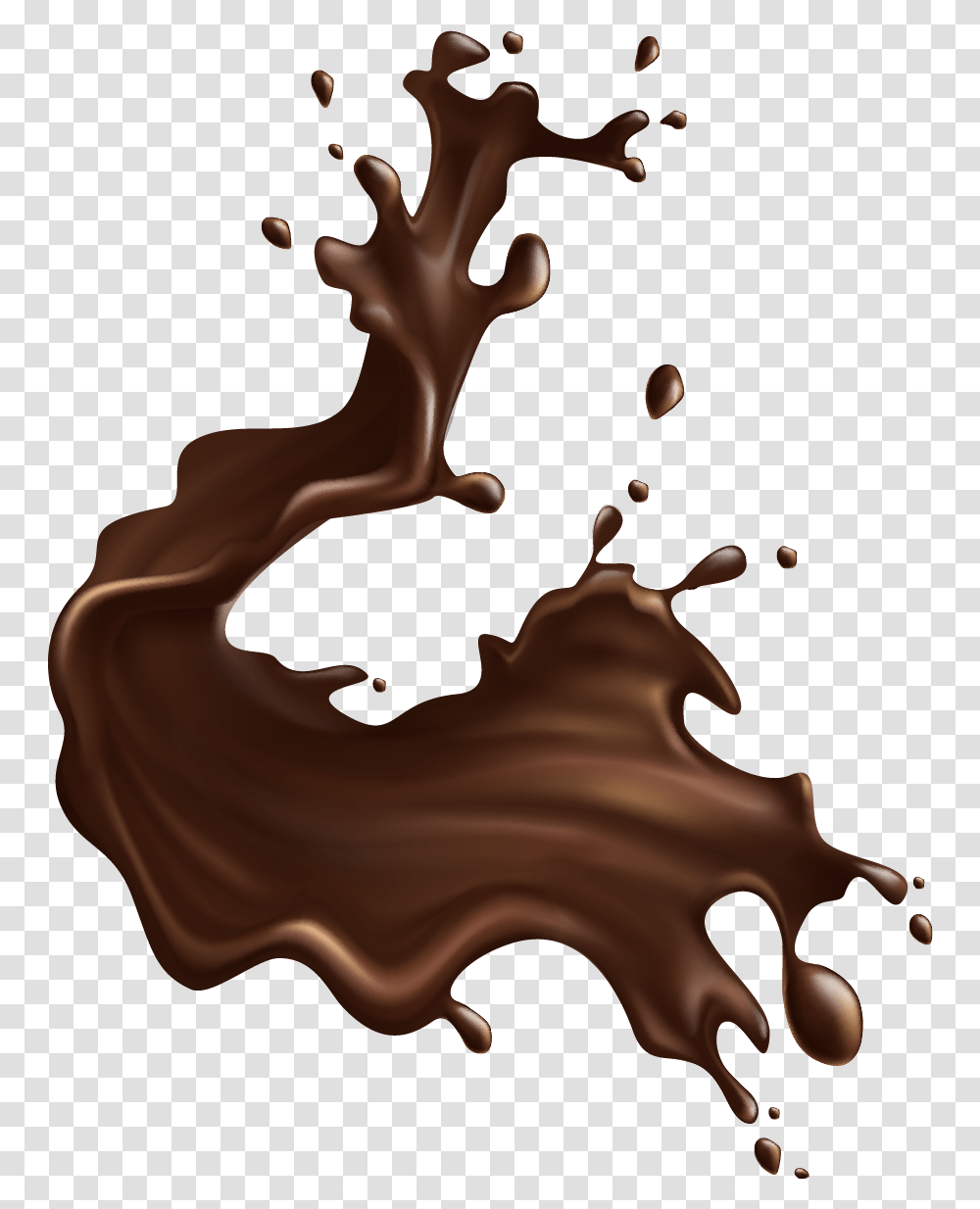 Imagem Chocolate Splash Illustration, Food, Dessert, Coffee Cup, Sweets Transparent Png