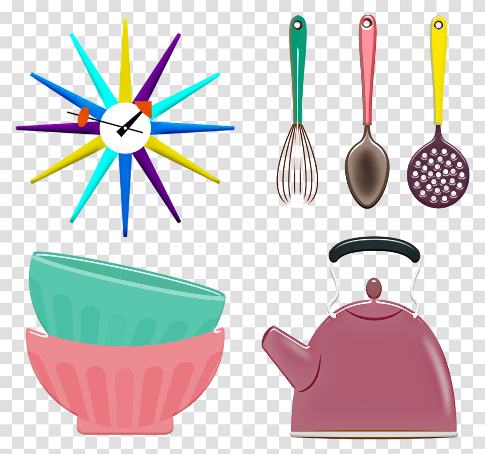 Imagem De Utenslios De Cozinha, Cutlery, Pottery, Spoon, Spider Transparent Png