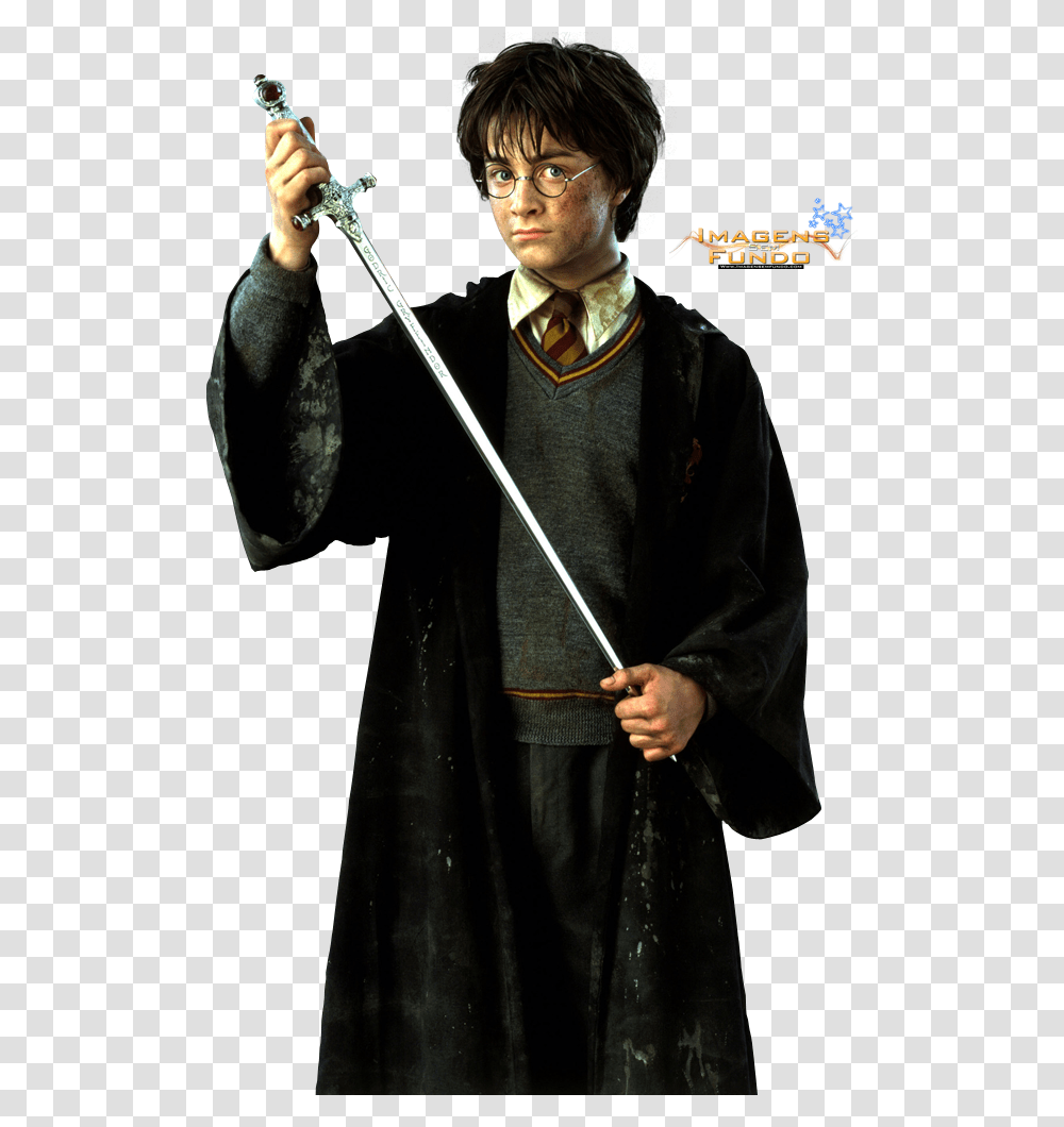 Imagem Harry Potter Holding Sword, Duel, Person, Blade Transparent Png