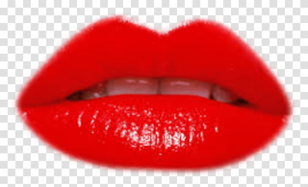 Imagen De Labios Sexis Pintados Rojos Lips, Teeth, Mouth, Ketchup, Food Transparent Png