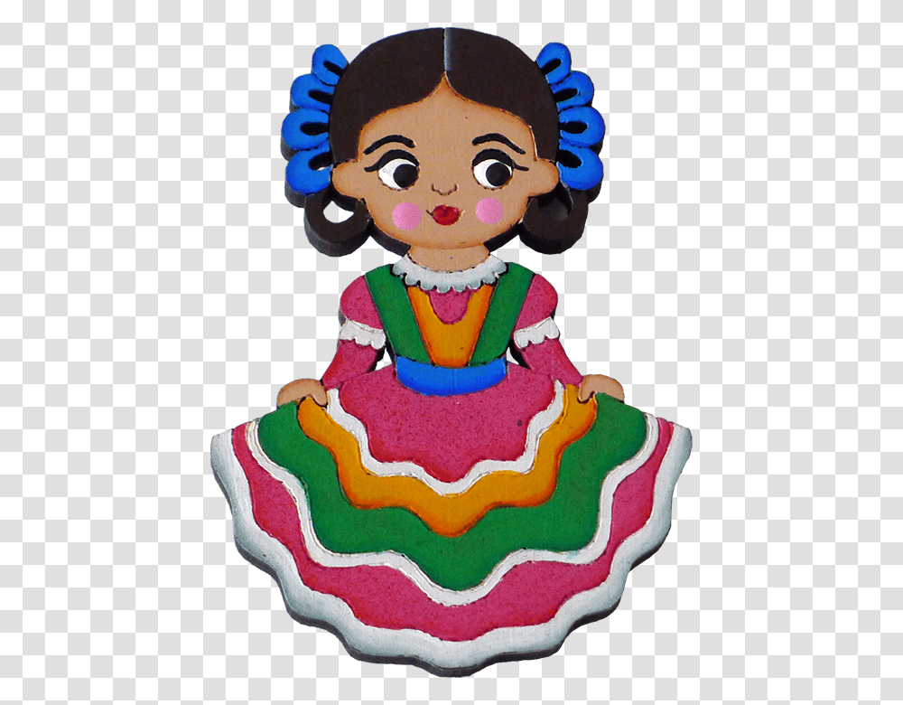 Imagen Relacionada Drawing Mexican Magnets, Doll, Toy, Cake, Dessert Transparent Png