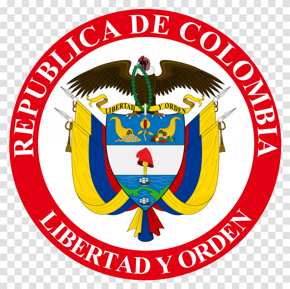 Imagenes De Colombia Logo Colombia Es Una Republica, Trademark, Badge, Poster Transparent Png