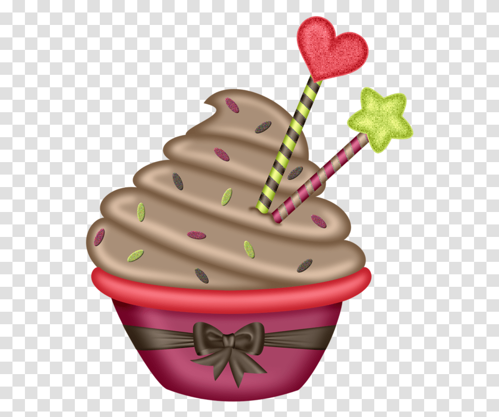 Imagenes De Cupcakes Animados, Cream, Dessert, Food, Creme Transparent Png