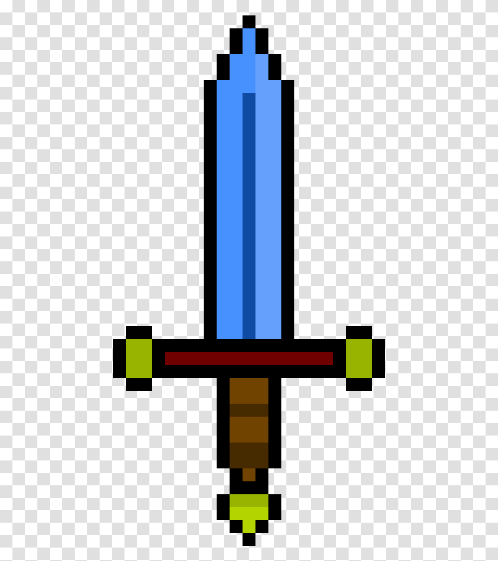 Imagenes De Pixel De Unicornio, Cross, Sword, Blade Transparent Png