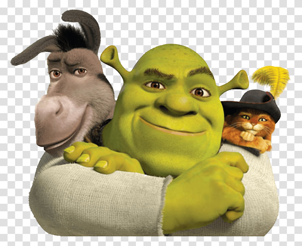 Imagenes Shrek Jpg Shrek Donkey And Puss In Boots, Toy, Alien, Head, Figurine Transparent Png
