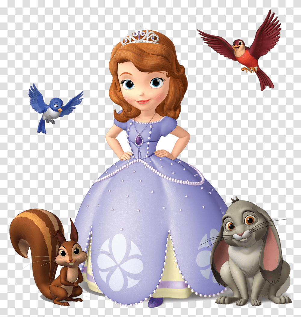 Imagens Da Princesa Sofia Em, Doll, Toy, Figurine, Bird Transparent Png