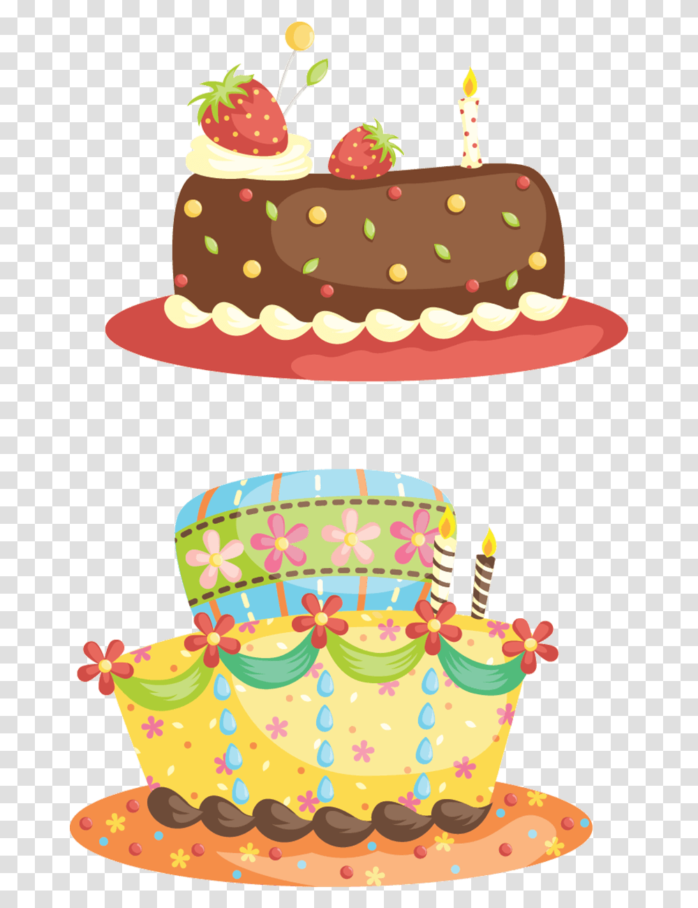 Imagens De Bolos E Doces Em Desenho, Birthday Cake, Dessert, Food, Cream Transparent Png