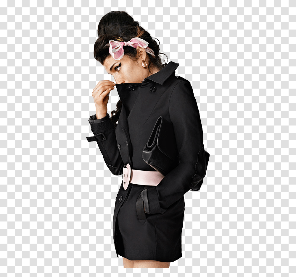 Imagens Tumblr Amy Winehouse Fred Perry Shirt, Coat, Overcoat, Person Transparent Png