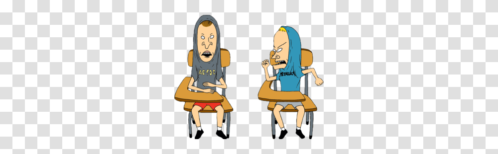 Images About Beavis Butthead On We Heart It See More, Chair, Furniture, Person Transparent Png