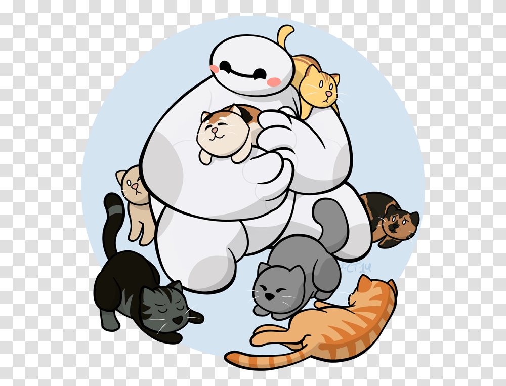 Images About Big Hero 6 On We Heart It Baymax Cat, Animal, Mammal, Sea Life, Seafood Transparent Png