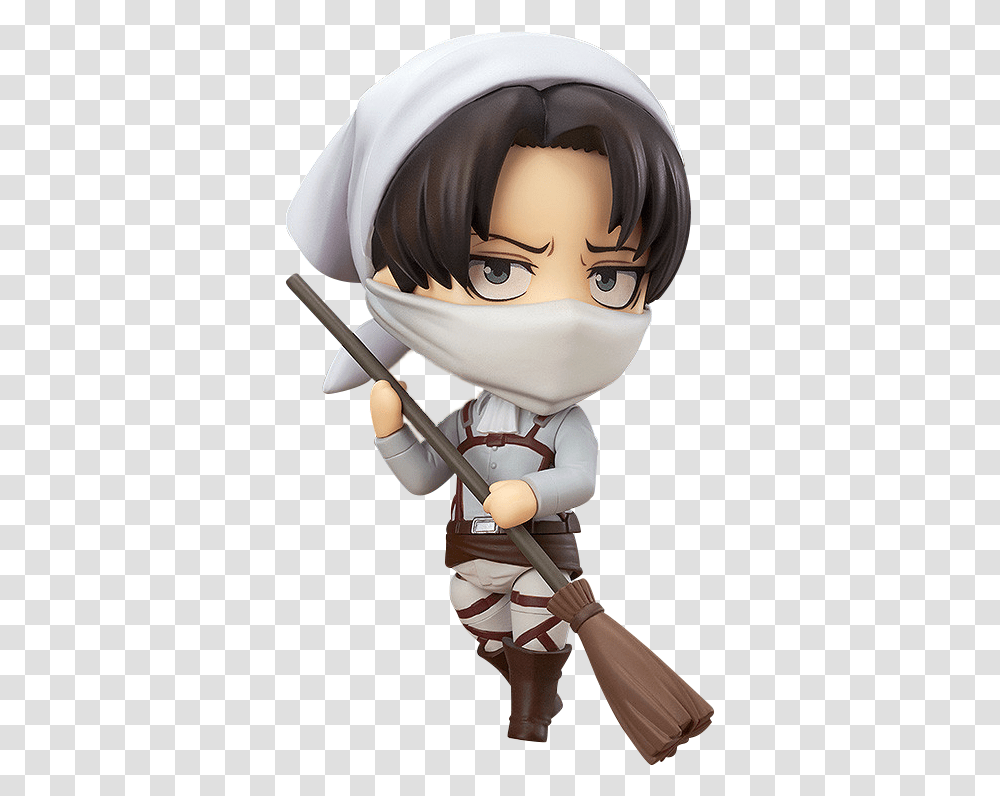 Images About Nendoroid Levi Cleaning Nendoroid, Figurine, Toy, Person, Human Transparent Png