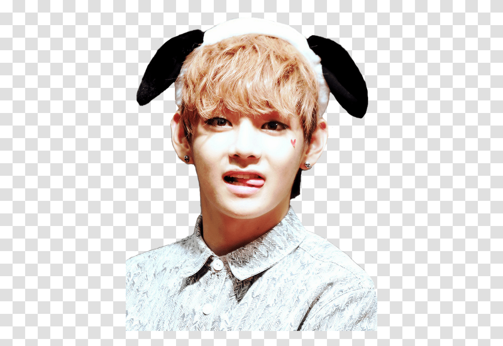 Images About V Hd Bts Stickers, Face, Person, Smile, Head Transparent Png
