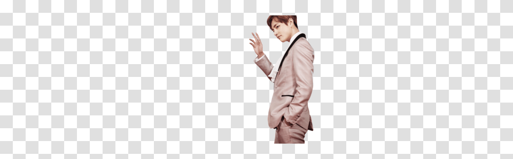 Images About V On We Heart It See More About Bts, Person, Suit, Overcoat Transparent Png