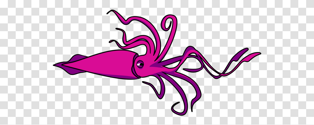 Images And Svg Vector Giant Squid Black And White, Sea Life, Animal, Seafood Transparent Png