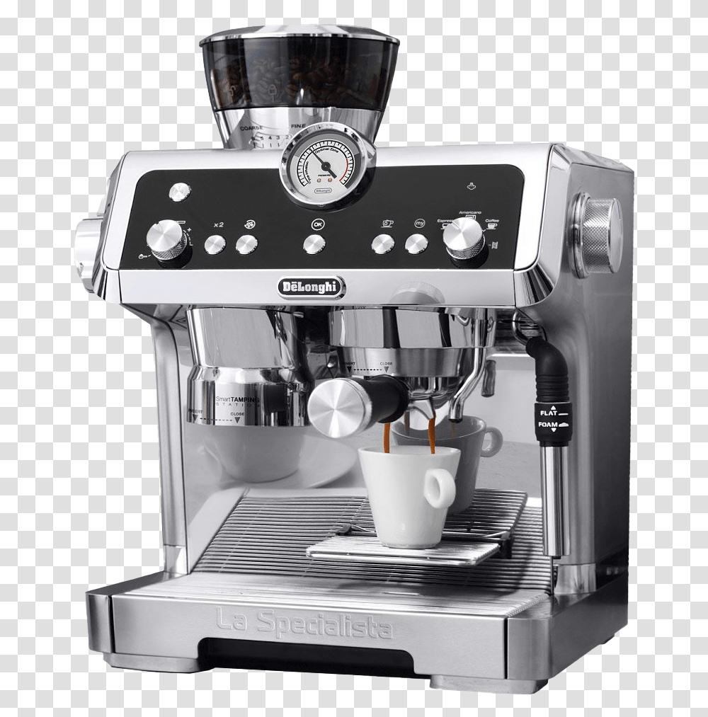 Images Background Delonghi La Specialista, Mixer, Appliance, Coffee Cup, Machine Transparent Png