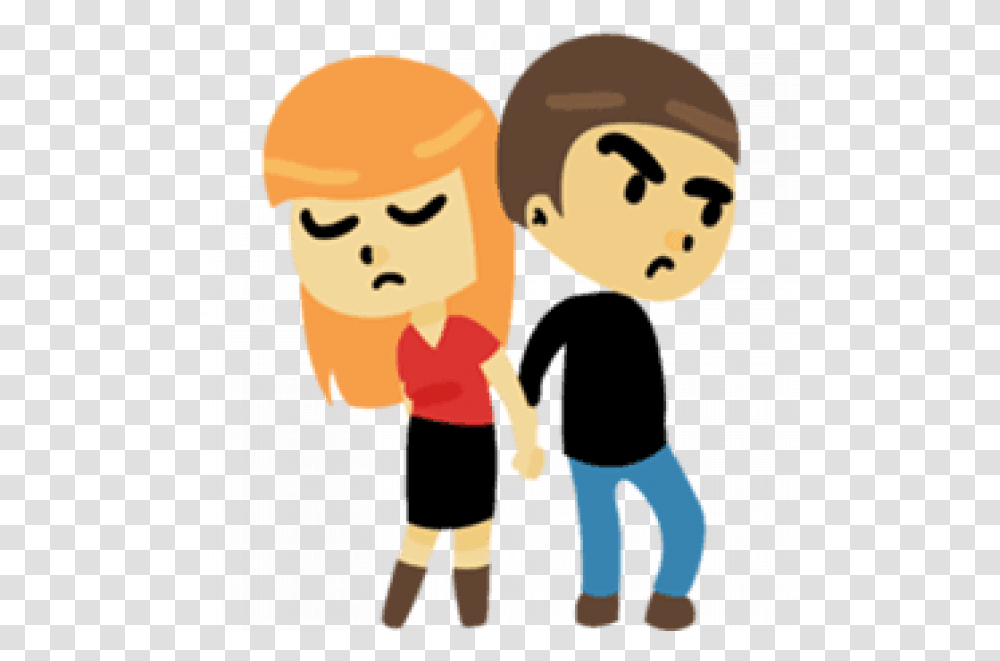 Images Clipart Angry Couple Sticker, Person, People, Standing, Hand Transparent Png