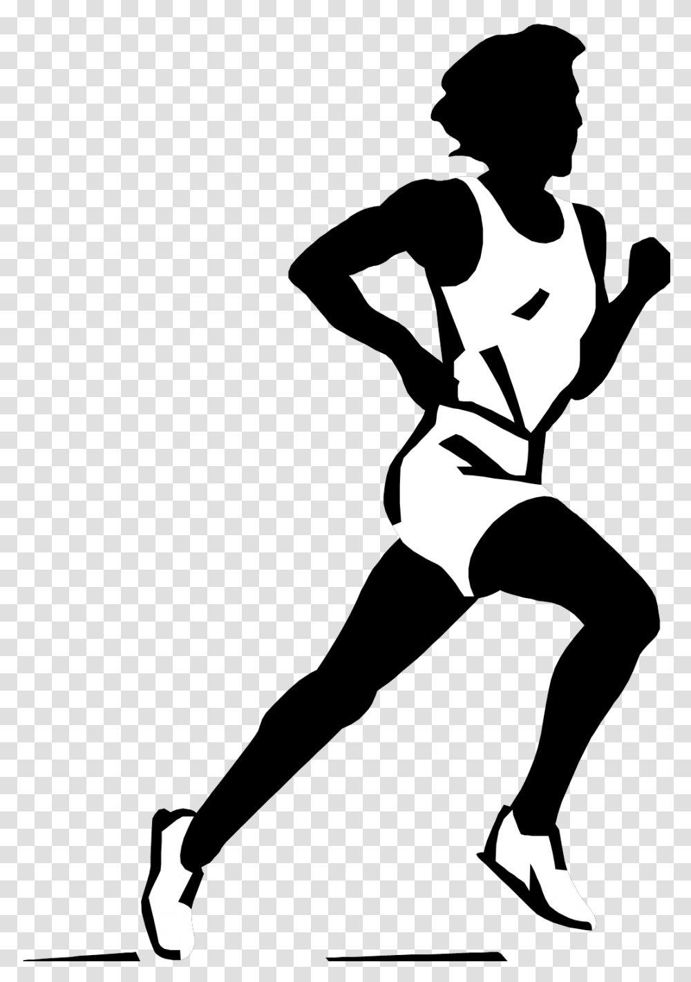 Images For Gt Cross Country Running Clipart Black And White, Dance Pose, Leisure Activities, Person Transparent Png