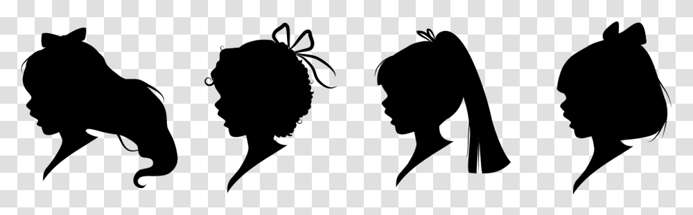 Images For Gt Wonder Woman Face Silhouette Silhouette Face Woman Silhouette, Gray Transparent Png