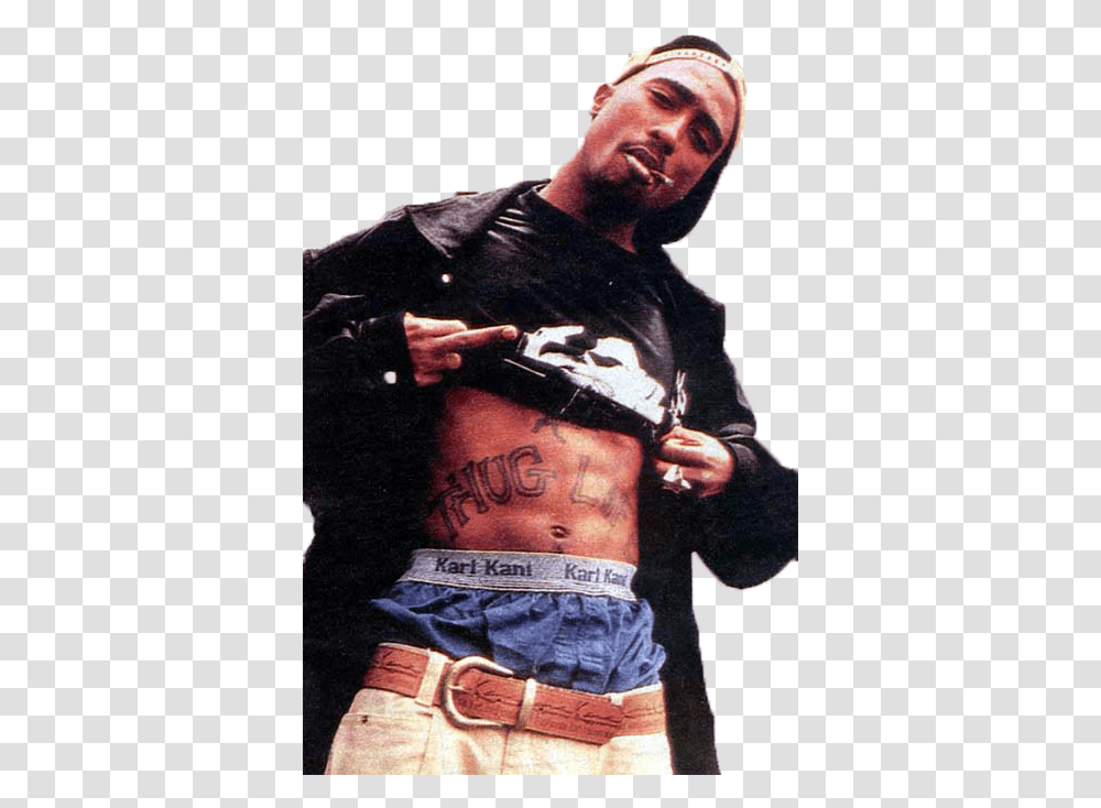 Images Karl Kani Underwear Tupac, Skin, Person, Helmet Transparent Png