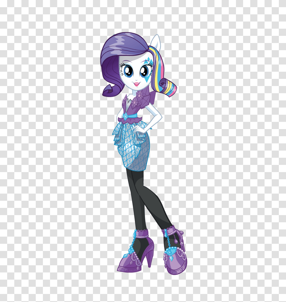 Images Mlp Rainbow Rocks Rarity New Look, Female, Person Transparent Png