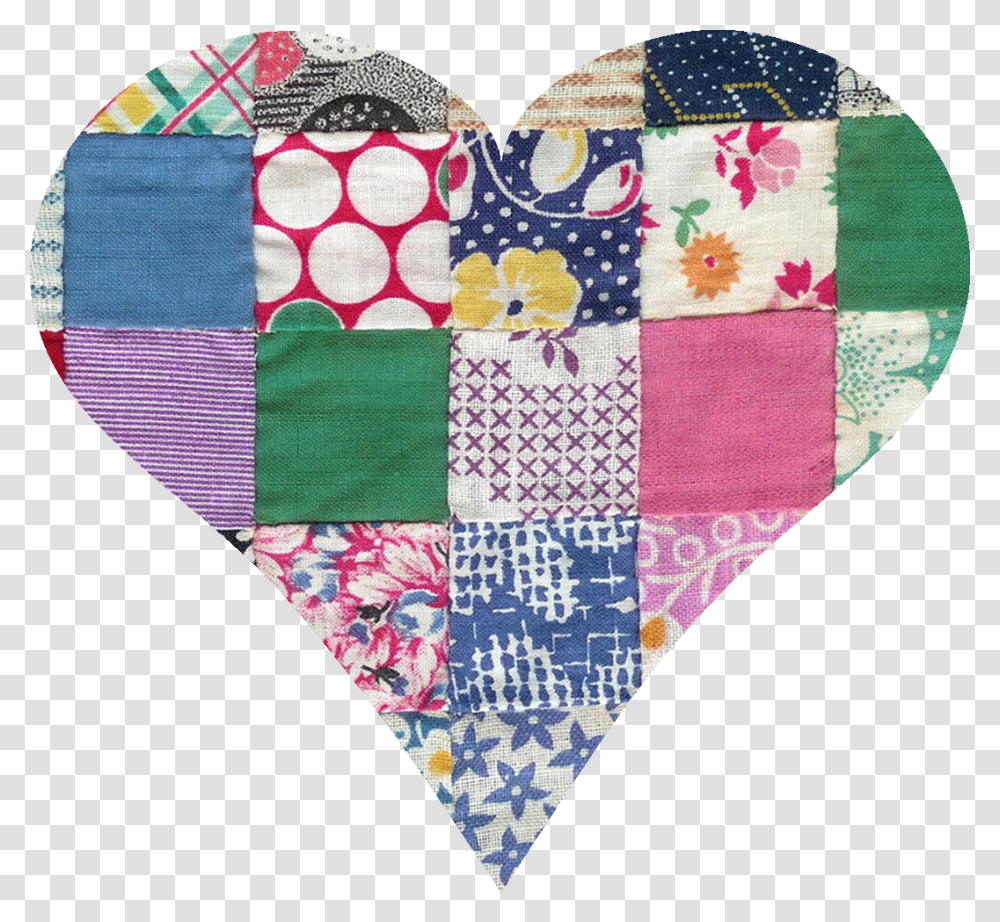 Images Of Clip Quilting Heart Clipart, Patchwork, Applique, Rug Transparent Png