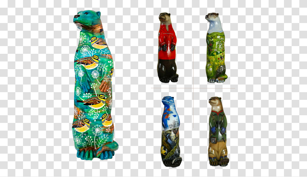 Images Of Otter Art Water Bottle, Beverage, Drink, Pet, Animal Transparent Png