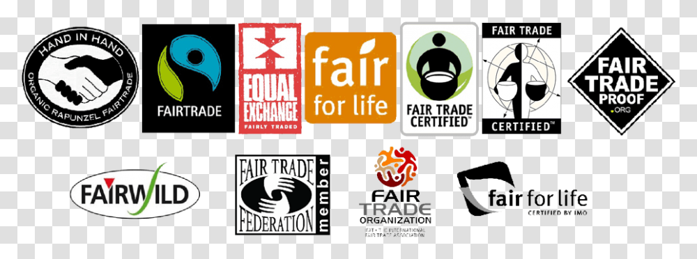 Imagessupply Chain Certificates Collage All Fair Trade Labels, Sticker, Logo Transparent Png