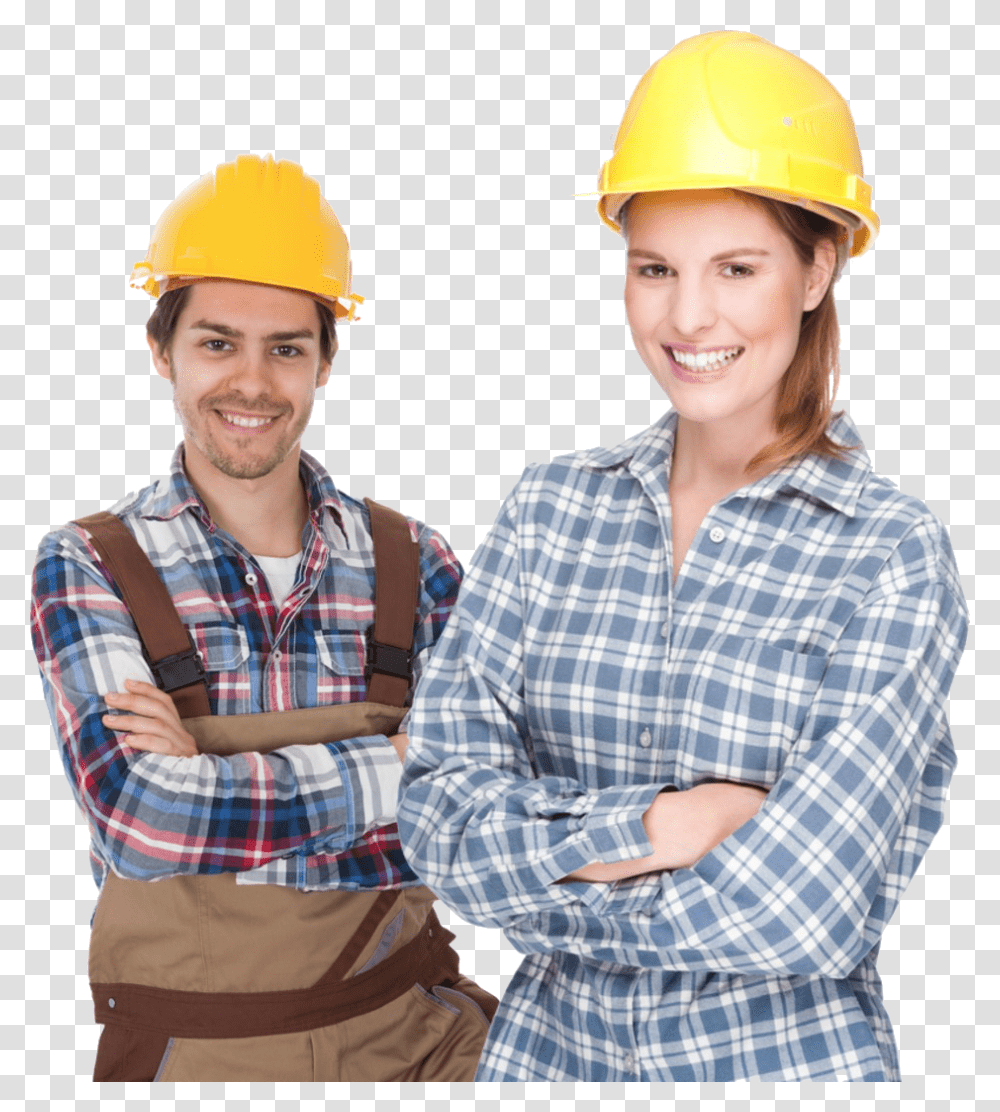 Imagine If There Was A Global Community Of Trade Business Worker Construction Man Woman, Apparel, Helmet, Hardhat Transparent Png