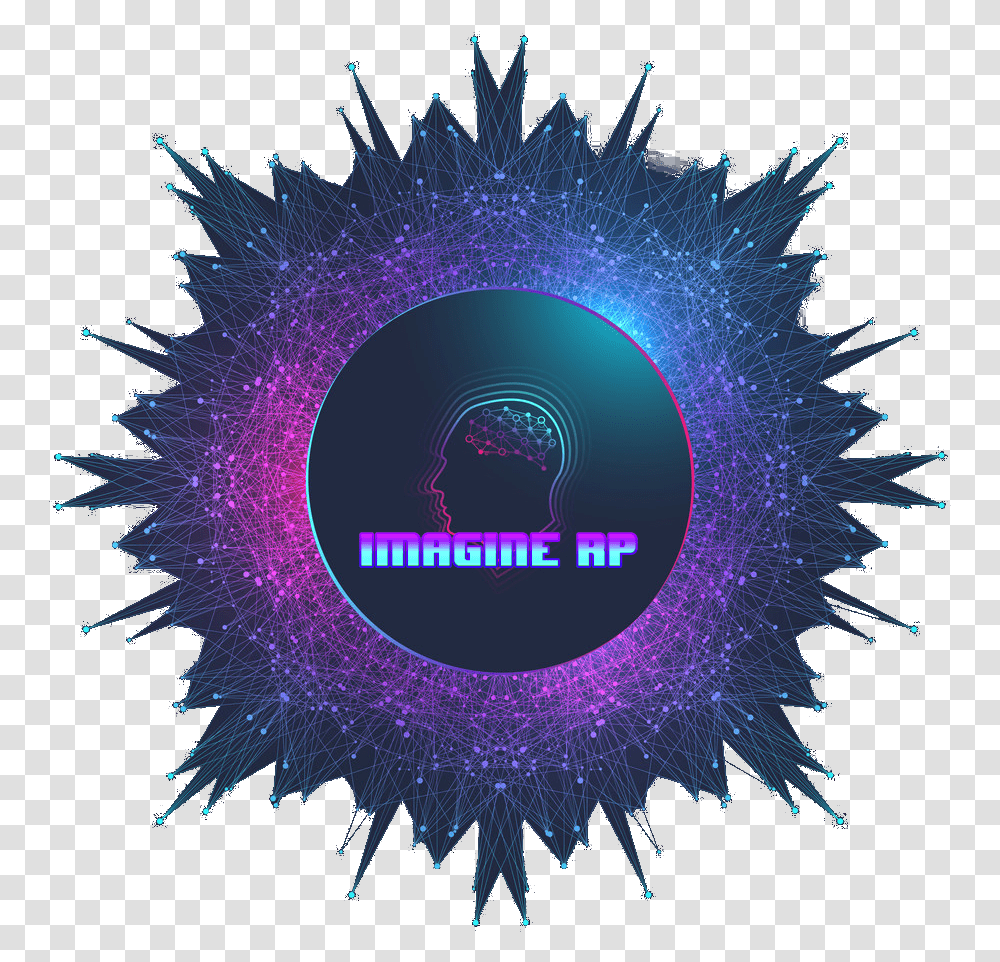 Imaginerp Downloads Gta 5 Rp Logo, Purple, Pattern, Fractal, Ornament Transparent Png