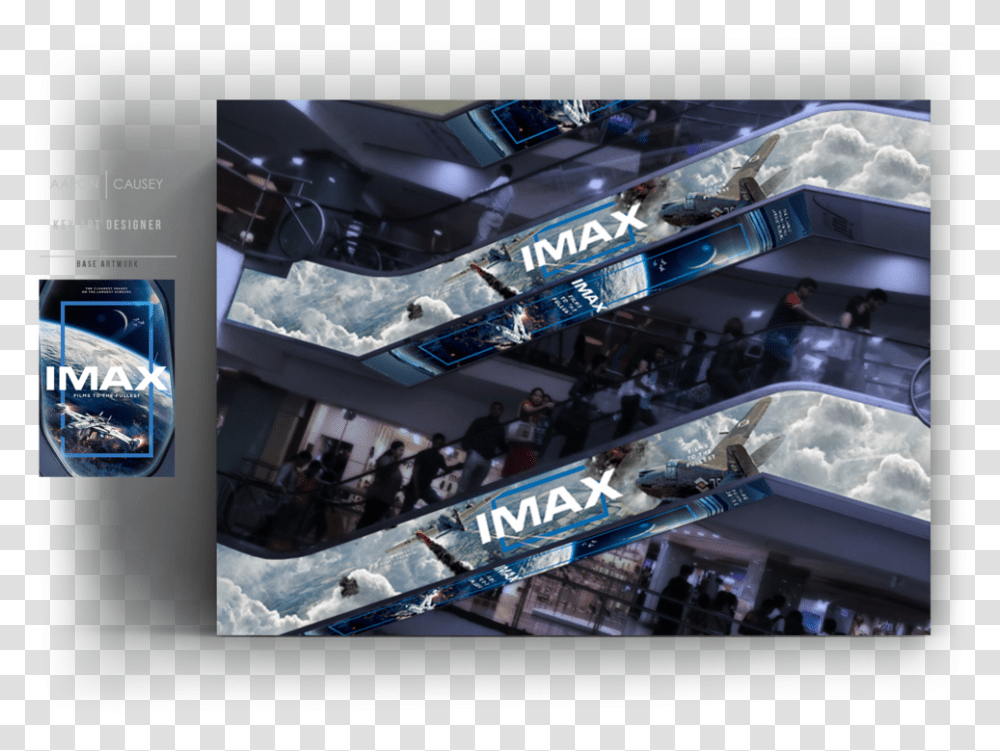 Imax Escalator Audience, Person, Screen, Electronics, Monitor Transparent Png
