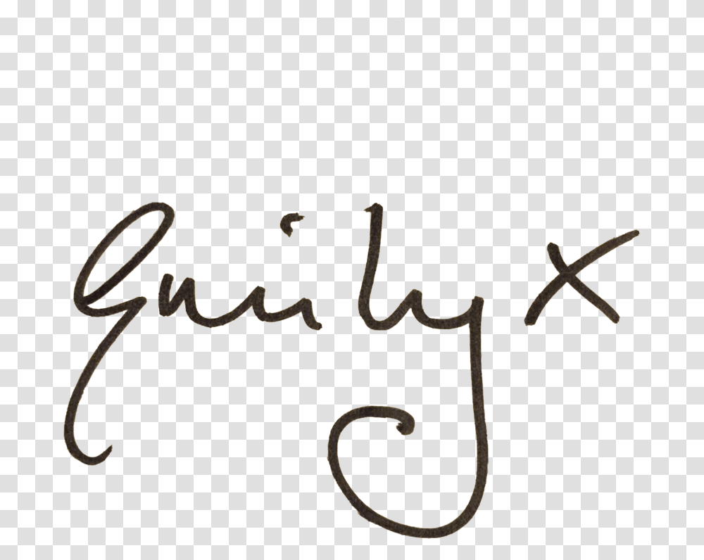 Img 2340 Emily Signature, Handwriting, Calligraphy, Autograph Transparent Png
