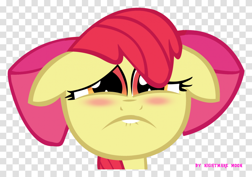 Img 2 Apple Bloom Cute Face, Mouth, Lip, Tongue, Teeth Transparent Png