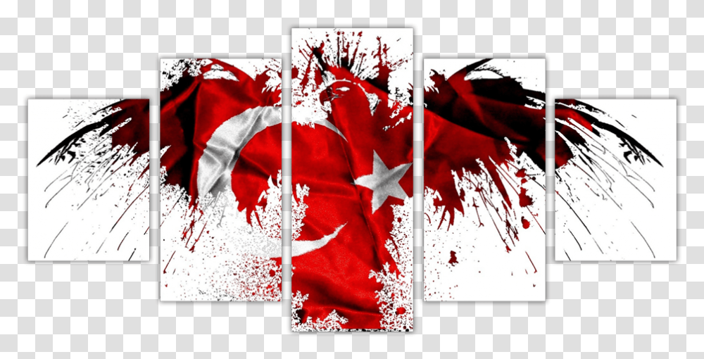 Img Flag Art Turkey, Leaf, Plant, Collage, Poster Transparent Png