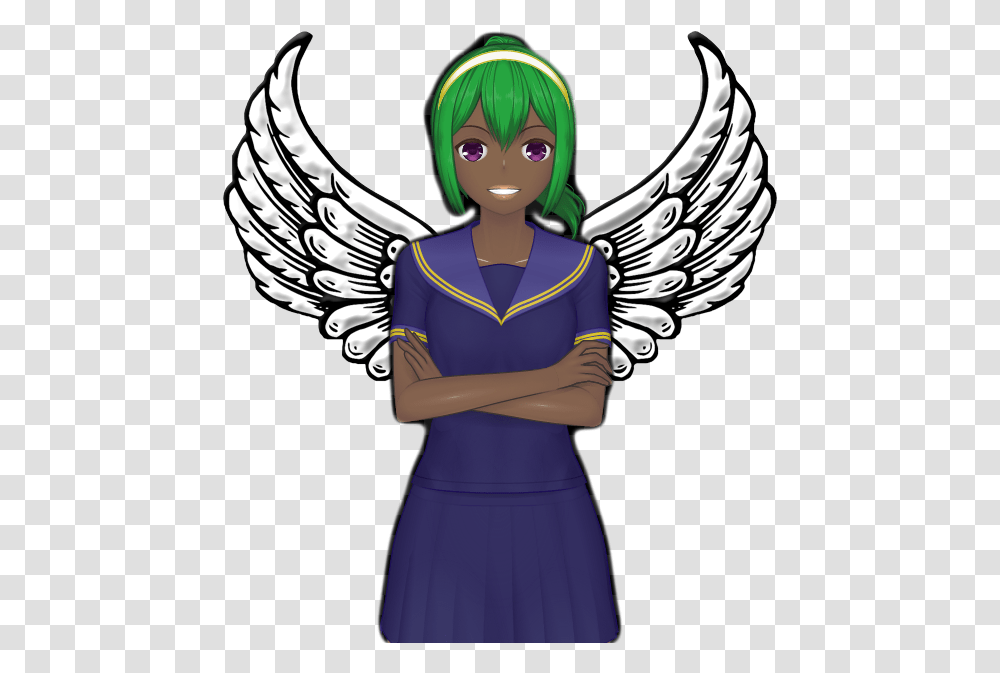 Img Halo Angel Wings, Dress, Female, Person Transparent Png