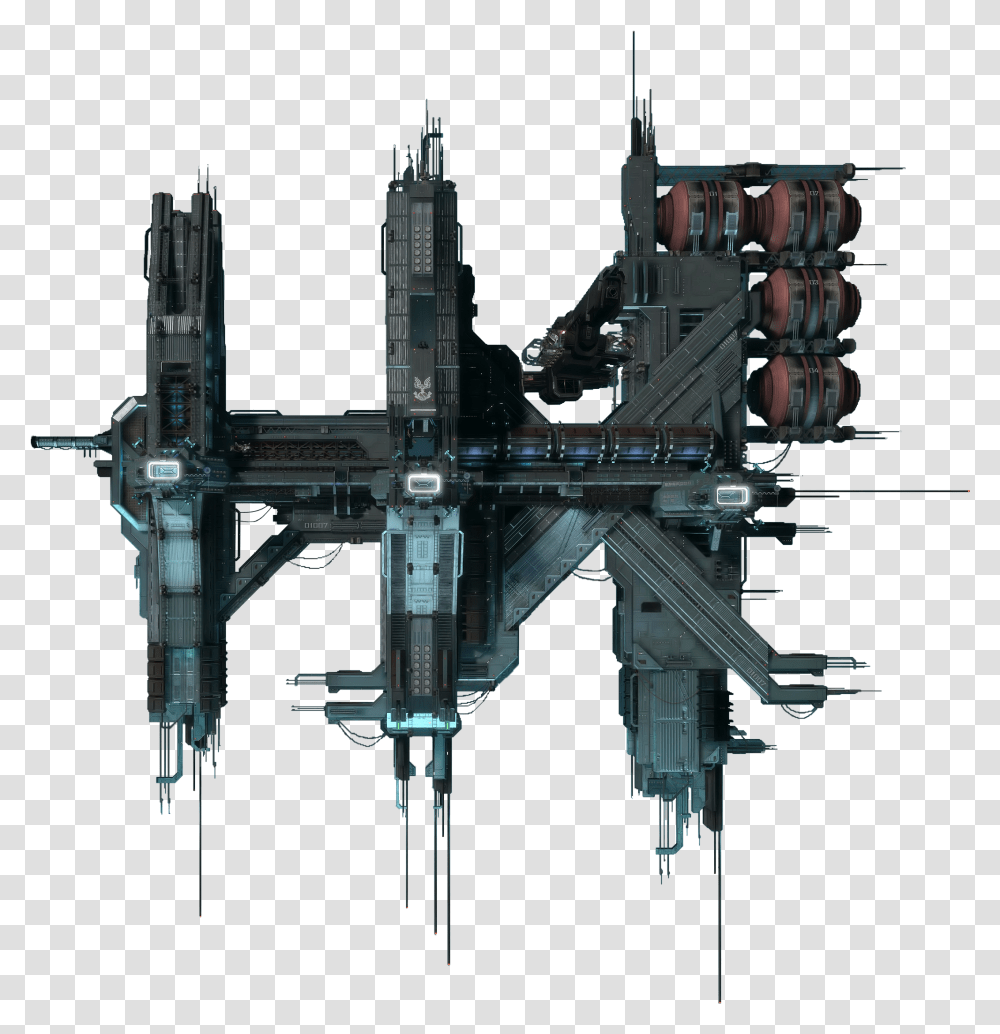 Img Halo Reach Anchor 9, Space Station, Construction Crane Transparent Png