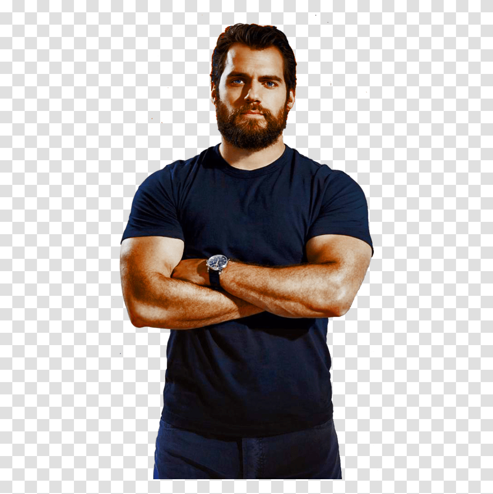 Img Man Model Images Hd, Face, Person, Beard, Arm Transparent Png
