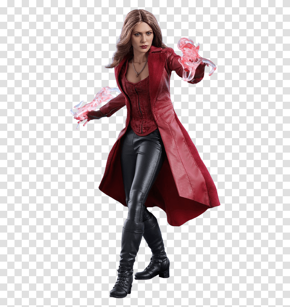 Img Marvel Civil War Scarlet Witch, Person, Coat, Jacket Transparent Png