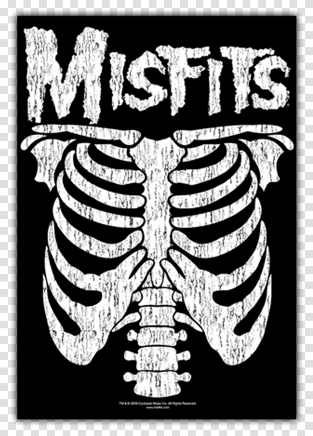 Img Misfits Rib Cage Shirt, Stencil, Poster Transparent Png