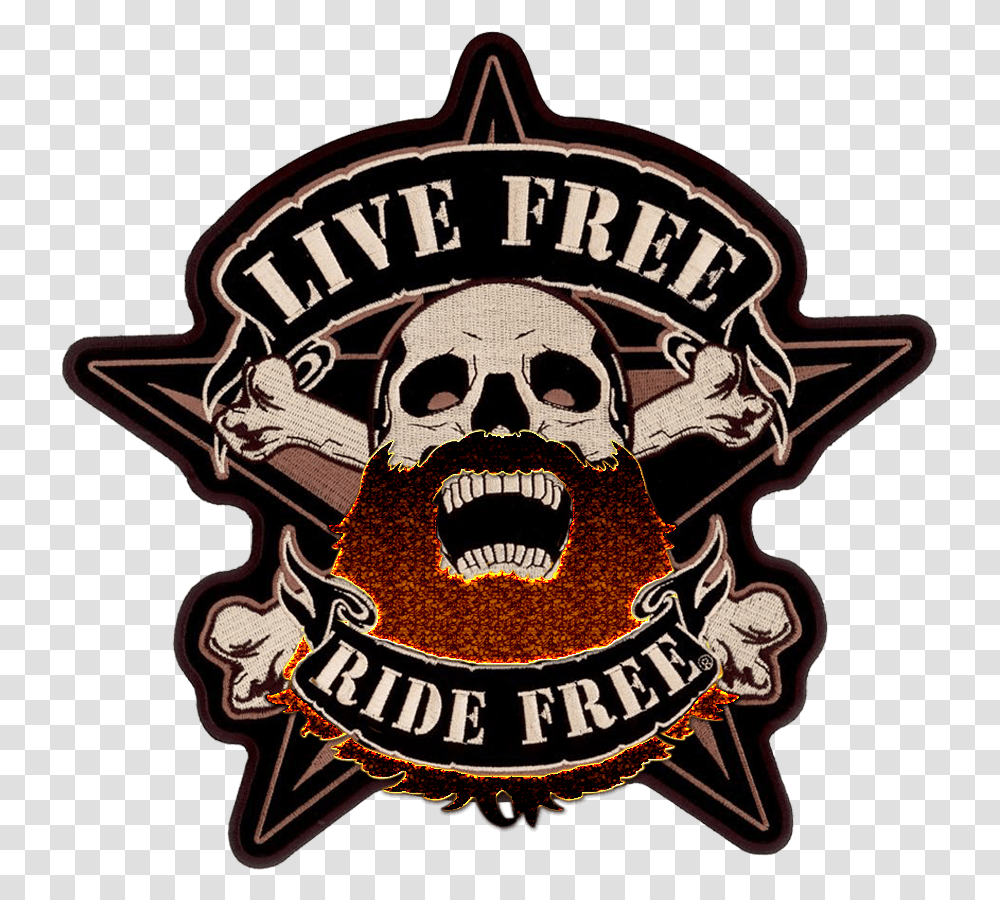 Img Patch Live Free Ride Free, Logo, Trademark, Badge Transparent Png