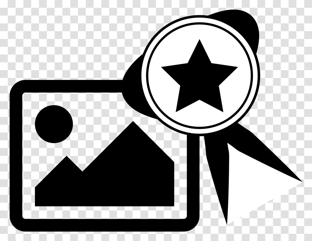 Img Placeholder Download Get Featured Icon, Star Symbol, Stencil Transparent Png
