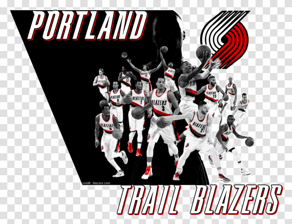 Img Portland Trail Blazers, Person, People, Poster, Advertisement Transparent Png
