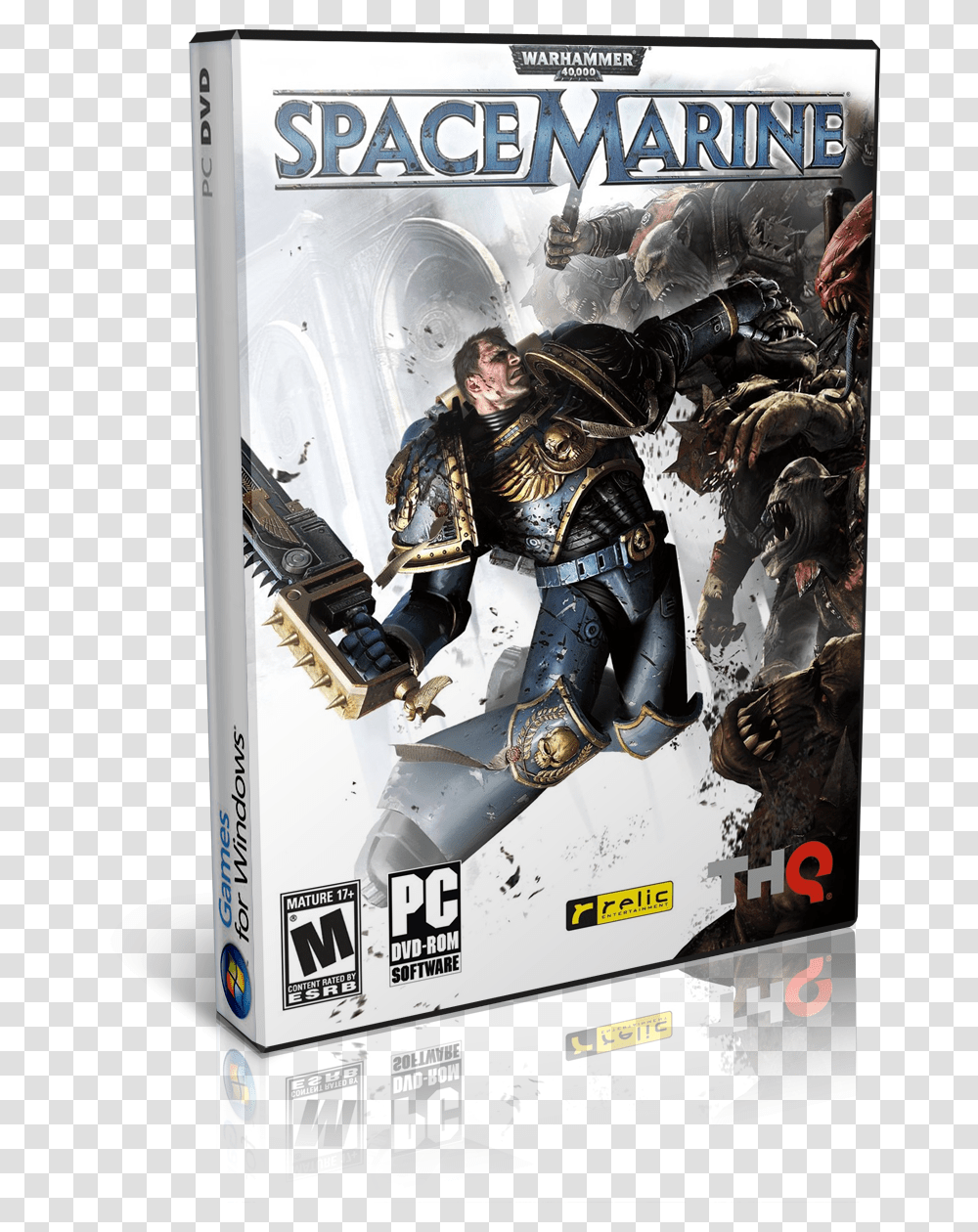 Img Warhammer Space Marine Cover, Poster, Advertisement, Person, People Transparent Png