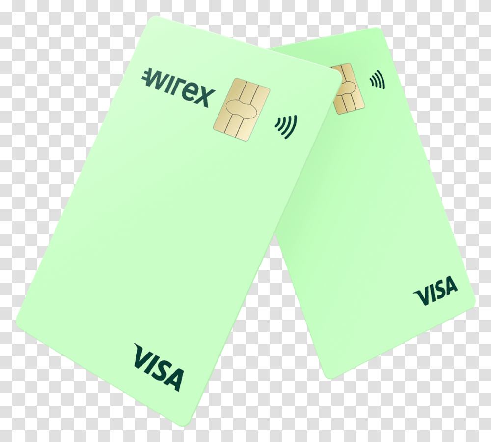 Imgalt Wirex Visa Card, Business Card, Paper, Envelope Transparent Png