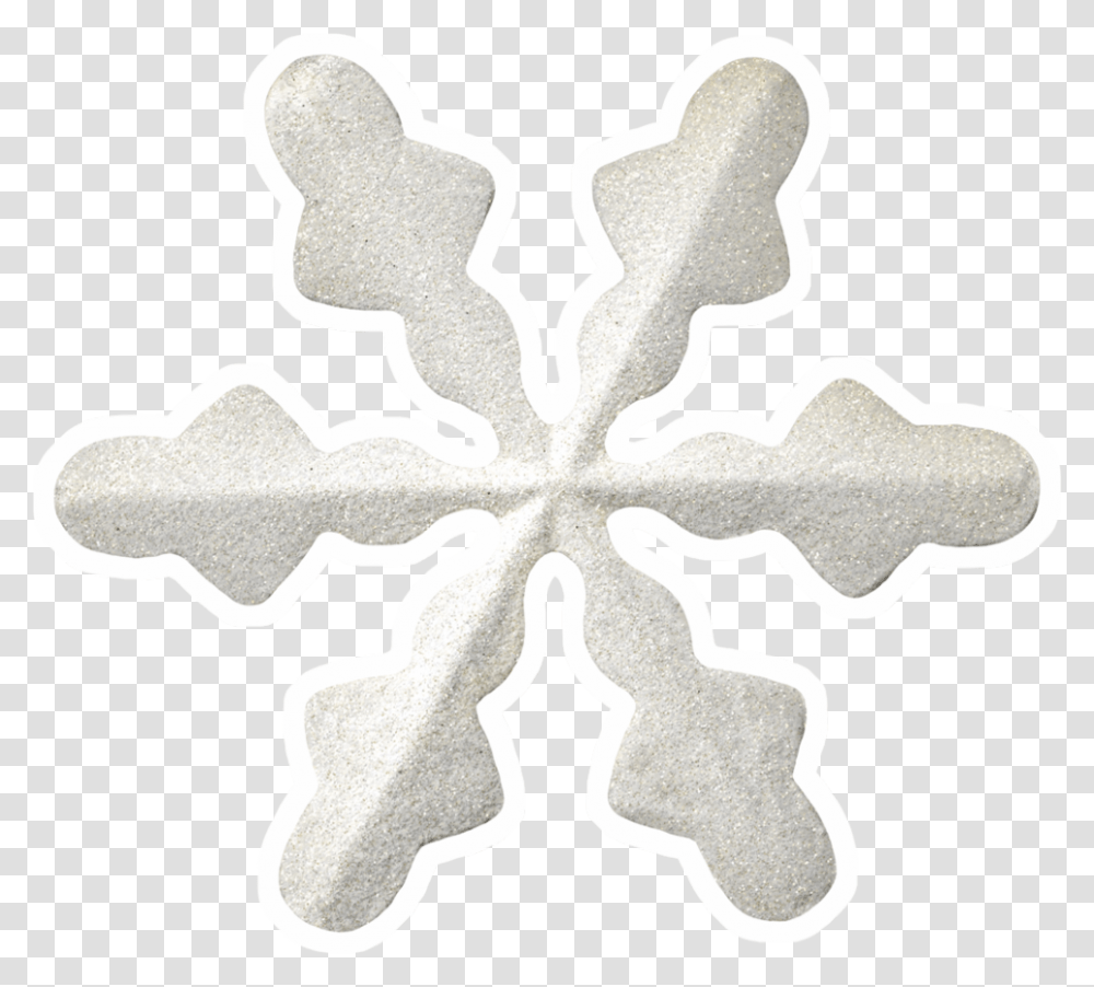 Imgenes De Creativos Copos De Nieve Cross, Snowflake, Rug, Stencil Transparent Png